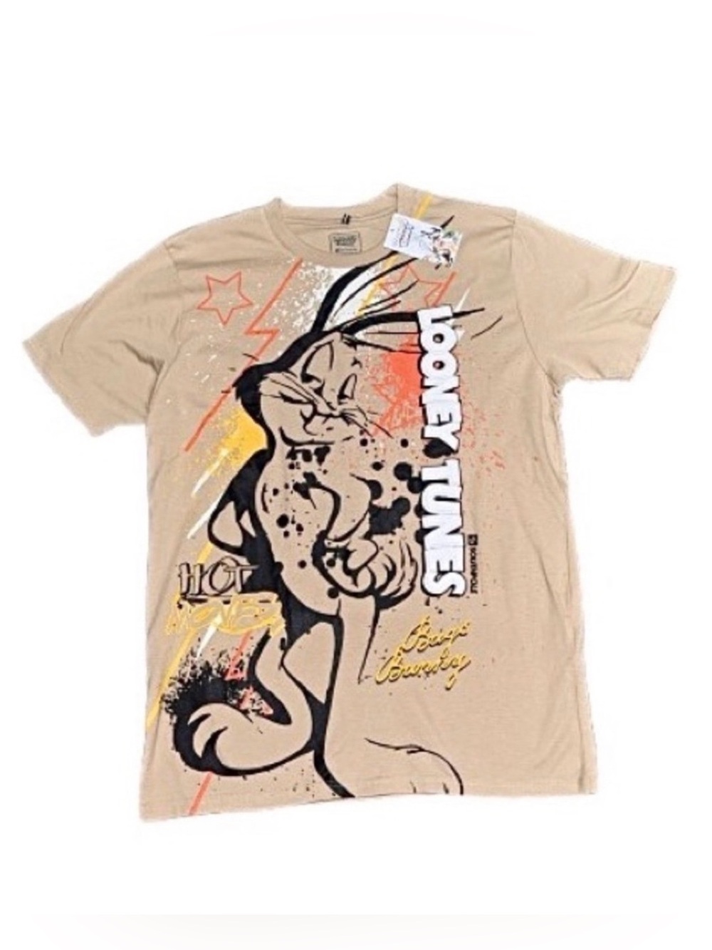 LOONEY TUNES x SOUTHPOLE *NWT* Bugsโ Bunny Hot Moves Cartoon Graphic Tee | Sz M